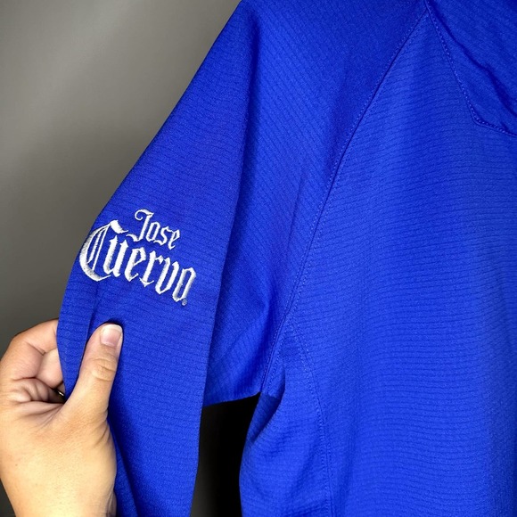 The North Face NF0A47FB Mountain Peaks Quarter Zip Up Fleece TNF Blue LARGE NWT - Picture 7 of 12